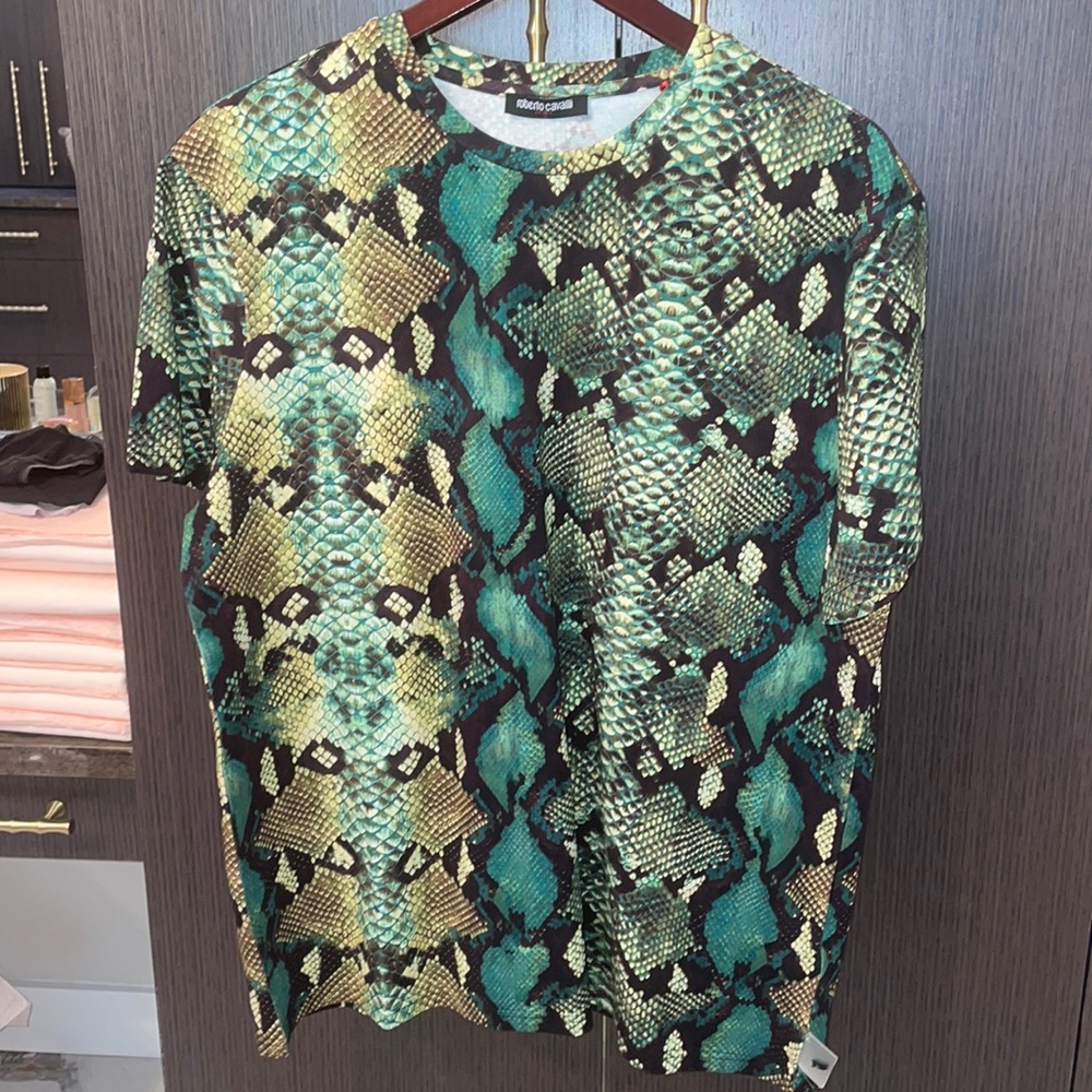 Roberto Cavalli Exotic Print NWT T-shirt